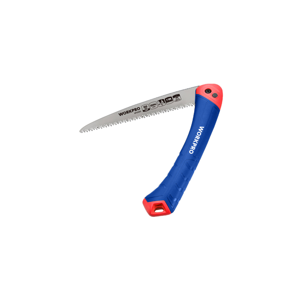 Cưa cầm tay dạng gấp, dùng để cắt cành cây, kích thước: 230mm, Workpro - WP333002
