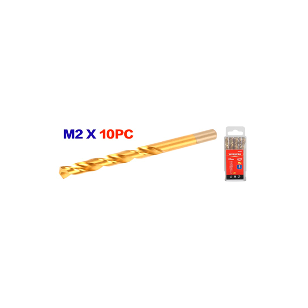 Mũi khoan xoắn HSS-G M2, kích thước: 8.5mm, (1 bộ = 10 cái) Workpro - WP400185