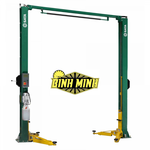 Cầu nâng 2 trụ giằng trên, tải trọng nâng: 4 tấn, hoạt động bằng điện 380V, dùng trong garage sửa xe ô tô, SATA - AE5102-3