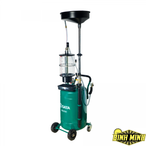 Thiết bị thu dầu thừa của động cơ kèm cốc đo, hoạt động theo cơ chế bơm chân không, dùng trong garage sửa xe ô tô, SATA - AE5701A