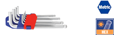 Bộ lục giác đầu bi, loại ngắn 9 cái  hệ mét (1.5,2,2.5,3,4,5,6,8,10mm) thép hợp kim CR-V Workpro - WP222006