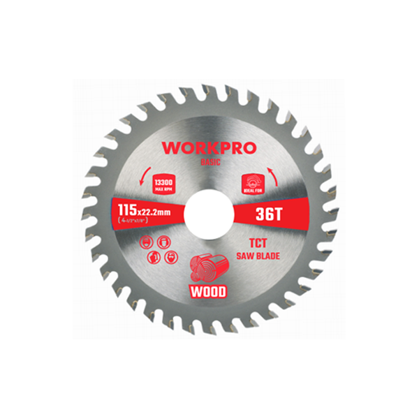 Lưỡi cưa cắt gỗ, loại cơ bản, kích thước: 125x20x40T Workpro - WP405302
