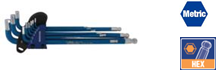 Bộ lục giác đầu bi kiểu L, 9 cái hệ mét (1.5,2,2.5,3,4,5,6,8,10mm) thép hợp kim CR-V Workpro - WP222011