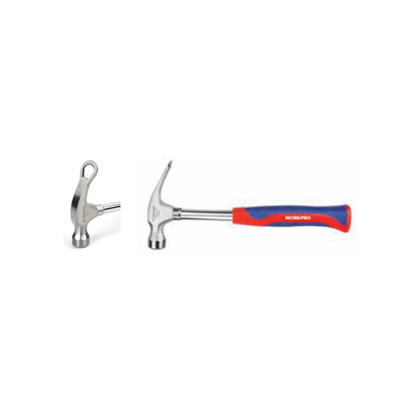 Búa đa năng 225g (8OZ), kèm dụng cụ mở nắp chai, cán bọc cao su Workpro - WP241016