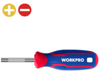 Bộ Tua vít 2 cái gồm (1 cái đầu hình hoa khế PH2x150mm, 1 cái đầu dẹt  6.5x150mm Workpro - WP200503