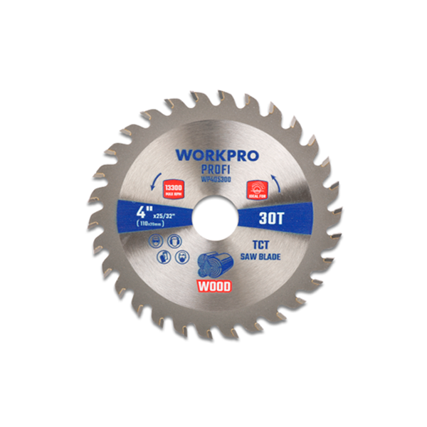 Lưỡi cưa cắt gỗ, loại chuyên nghiệp, kích thước: 110x20x30T Workpro - WP405350