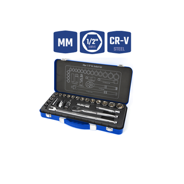 Bộ đầu cờ lê thay thế, kích thước: 1/2 inch (1 bộ = 24 cái Workpro - WP202564