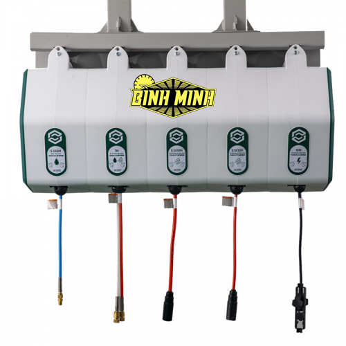Cuộn dây rút tự động, dạng hộp, dùng hút nước, hoạt động bằng điện, chiều dài dây: 8m, đường kính dây: 6.5mm, dùng trong garage sửa xe ô tô, SATA - AE3005