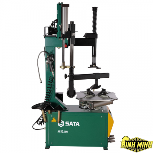 Máy ra vào lốp xe ô tô cần lắc, có bộ trợ giúp, hoạt động bằng điện 380V, dùng trong garage sửa xe ô tô, SATA - AE1021H-3