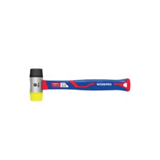 Búa 2 mặt tay đầu nhựa đập không nẩy, cán bọc cao su Workpro - WP241036 