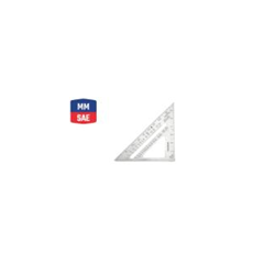 Thước đo góc vuông hình tam giác bằng nhôm, kích thước 180mm (7 inches) Workpro - WP264007
