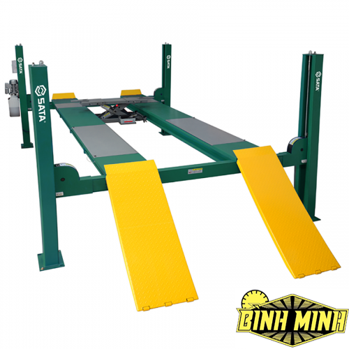 Cầu nâng căn chỉnh 4 trụ, tải trọng nâng: 4.5 tấn, hoạt động bằng điện 380V, dùng trong garage sửa xe ô tô, SATA - AE5202-3