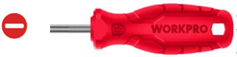 Tua vít đầu dẹt kích thước 5.5x75mm, thép hợp kim CR-V Workpro - WP221002