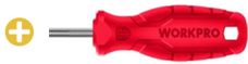 Tua vít đầu hình hoa khế, kích thước PH3x150mm, thép hợp kim CR-V Workpro - WP221011