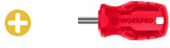 Tua vít đầu hình hoa khế, kích thước PH2x38mm, thép hợp kim CR-V Workpro - WP221012