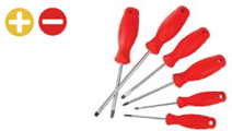 Bộ Tua vít 6 cái gồm (3 cái đầu hoa khế, 3 cái đầu dẹt) , thép CR-V Workpro - WP200501