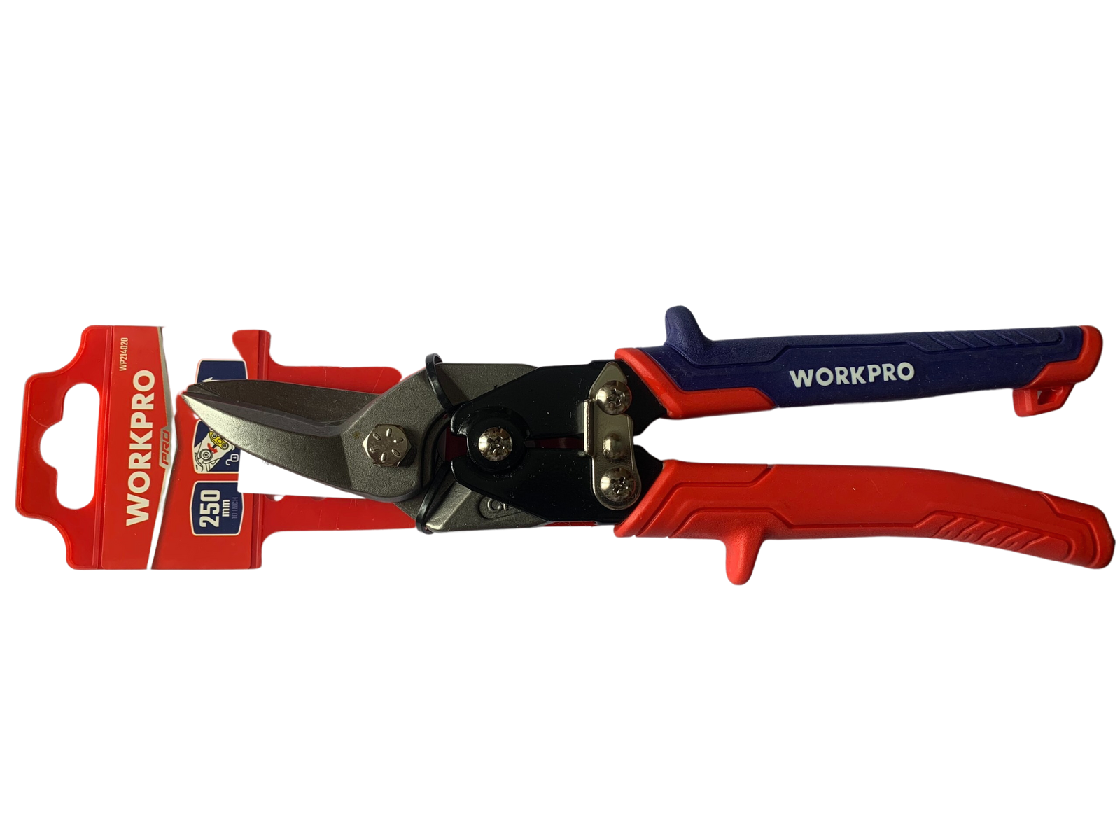 Kéo cắt tôn bằng thép mũi cong phải, thép rèn CR-MO 250mm (10inches) Workpro - WP214020